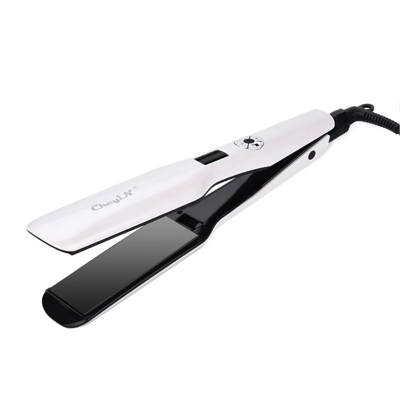 

Wide Plate Straightening Iron Professional Ceramic Hair Straightener Flat Iron Hair Styling Tool LCD Display Curling Hair Irons