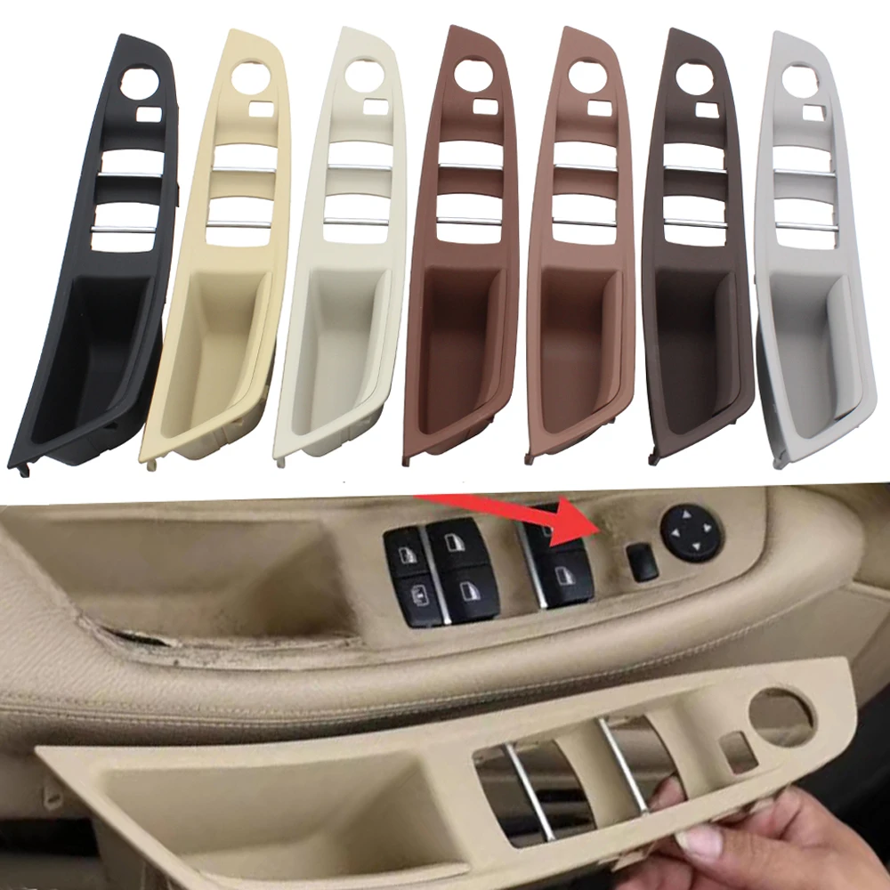 Copertura Maniglia Interna In Carbonio Per BMW X5 (E70) E X6 (E71/E72) 2007-2013 - Lato Guida Sinistro