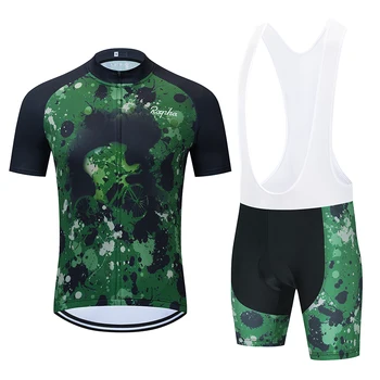 

2020 Men Black Quick-Dry Mountain Bike Clothes Cycling Team Jersey Ropa Ciclismo Summer Bicycle Maillot Culotte Clothes Set