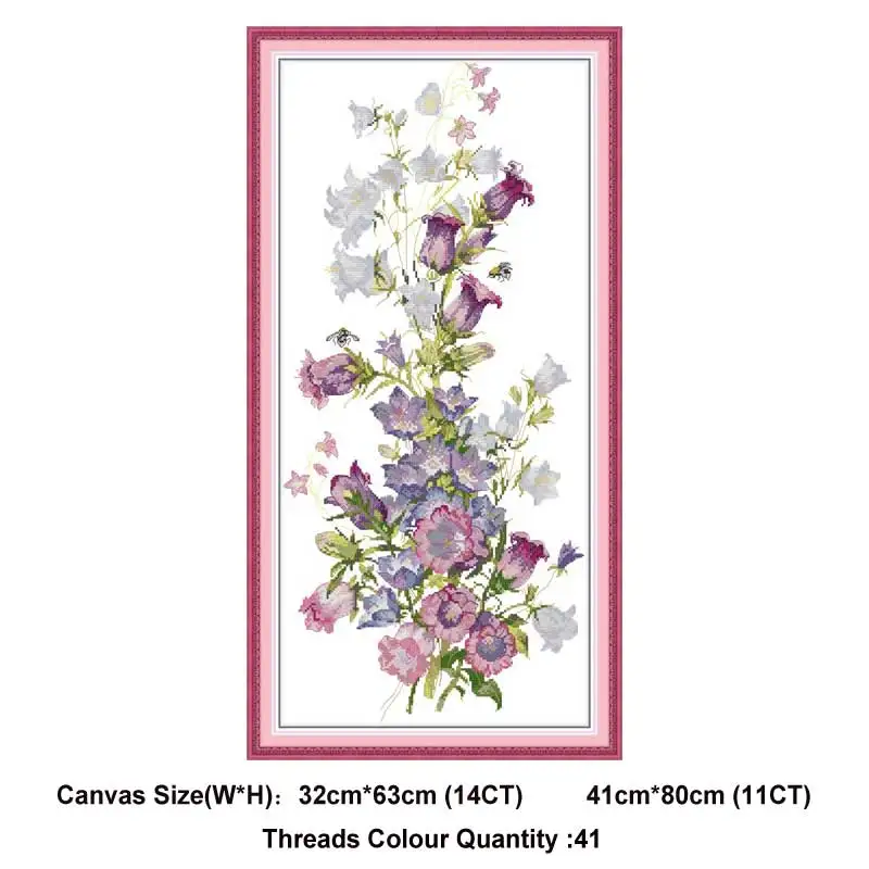 Spring Весна, лето, осень и зима серии напечатаны на холсте DMC 11CT 14CT DIY набор вышивки крестиком наборы для рукоделия - Цвет: Spring