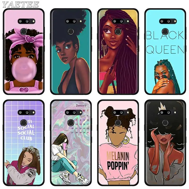Мягкий силиконовый чехол MELANIN POPPIN для LG G6 G7 G8 ThinQ Q51 Q60 Q61 Q70 K40 K51s K61|Бамперы| |