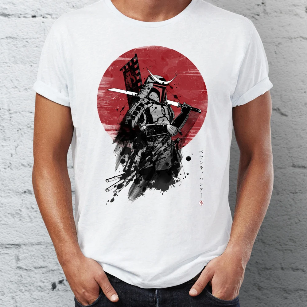 

Marvel Men T Shirts Samurai Under the Sun Artsy Badass High Street Tee Shirts Summer/Autumn O-neck T-shirts For Adult