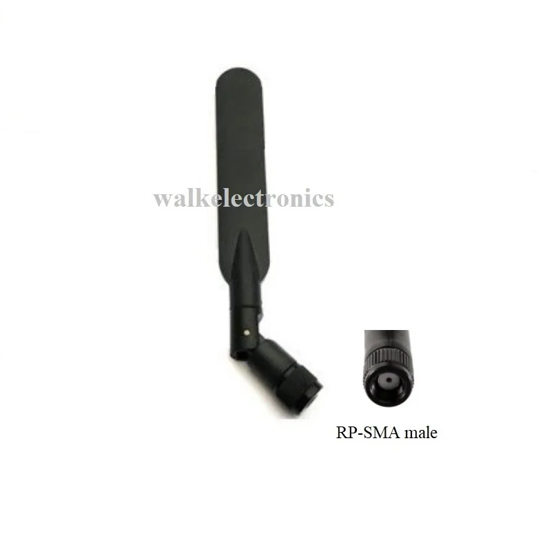 

RP-SMA male 5dbi high gain omni directional foldable 2.4GHz 5.0-5.8GHz dual band wifi rubber stubby antenna