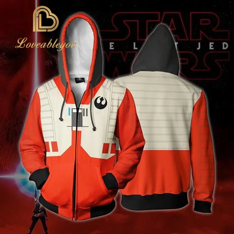 

Movie Movie Star Wars Darth Vader Men Sweatshirts Hoodie Cosplay Costume Jackets Zipper Hoded