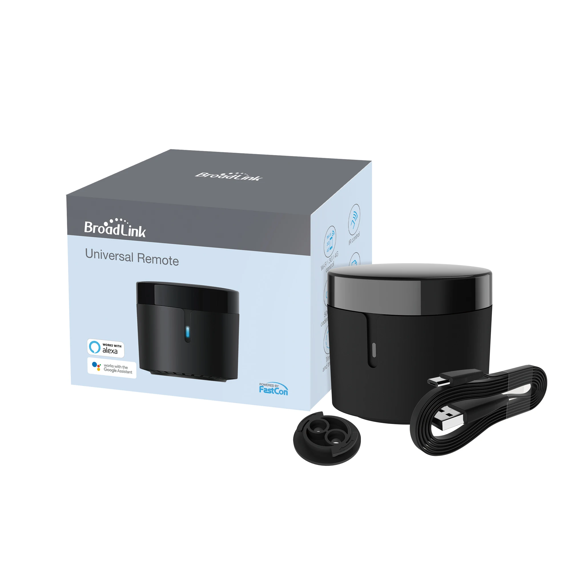 Mini Controle Remoto Universal ir Wifi Controlador Inteligente Temperatura Hts2 Sensor de Umidade Funciona com Alexa Google Home Broadlink-rm4 - Image 5