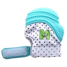 Силиконовые перчатки пищевого силикона нетоксичный безопасный без запаха Детские рукавицы-прорезыватели зубов вокальный детский Прорезыватель перчатки на запястье