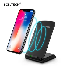 A1 Qi Беспроводное зарядное устройство для iPhone 11 Pro X XS Max 8 Plus XR USB быстрая зарядка 10 Вт подставка для samsung Galaxy S10 S9 S8 Note 10 9