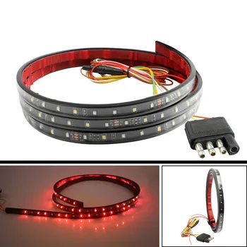 

60Inch Red and White Double Color Pickup Truck Rear Tail Bar Light Pickup Truck Special Brake Steering Reversing Daily Rear Lamp