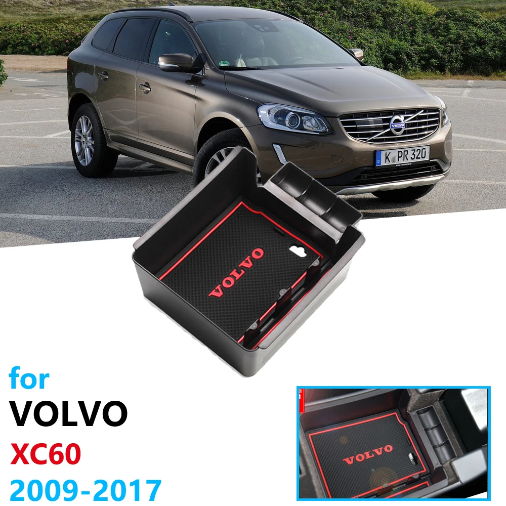 Автомобильный Органайзер аксессуары для VOLVO XC60 2009 ~ 2017 XC 60 подлокотник коробка