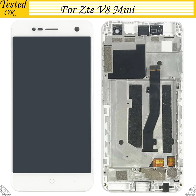 

5.2 inch For ZTE Blade V8 mini LCD Display+Touch Screen Assembly With Frame Replacement Parts Assembly For ZTE V8mini LCD