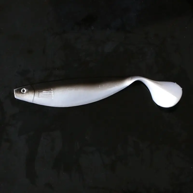 

Pisces Fish-shaped Lure Sea Bait T-Tail Mermaid Double Color Soft Bait Drag Bait Lure 15cm Bait