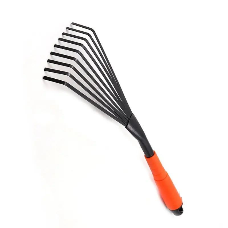 16 inch Professional Portable 9 Teeth Durable Garden Rake Fan Leaf Digging Home Agriculture for Home Garden Transplanting Tool 2