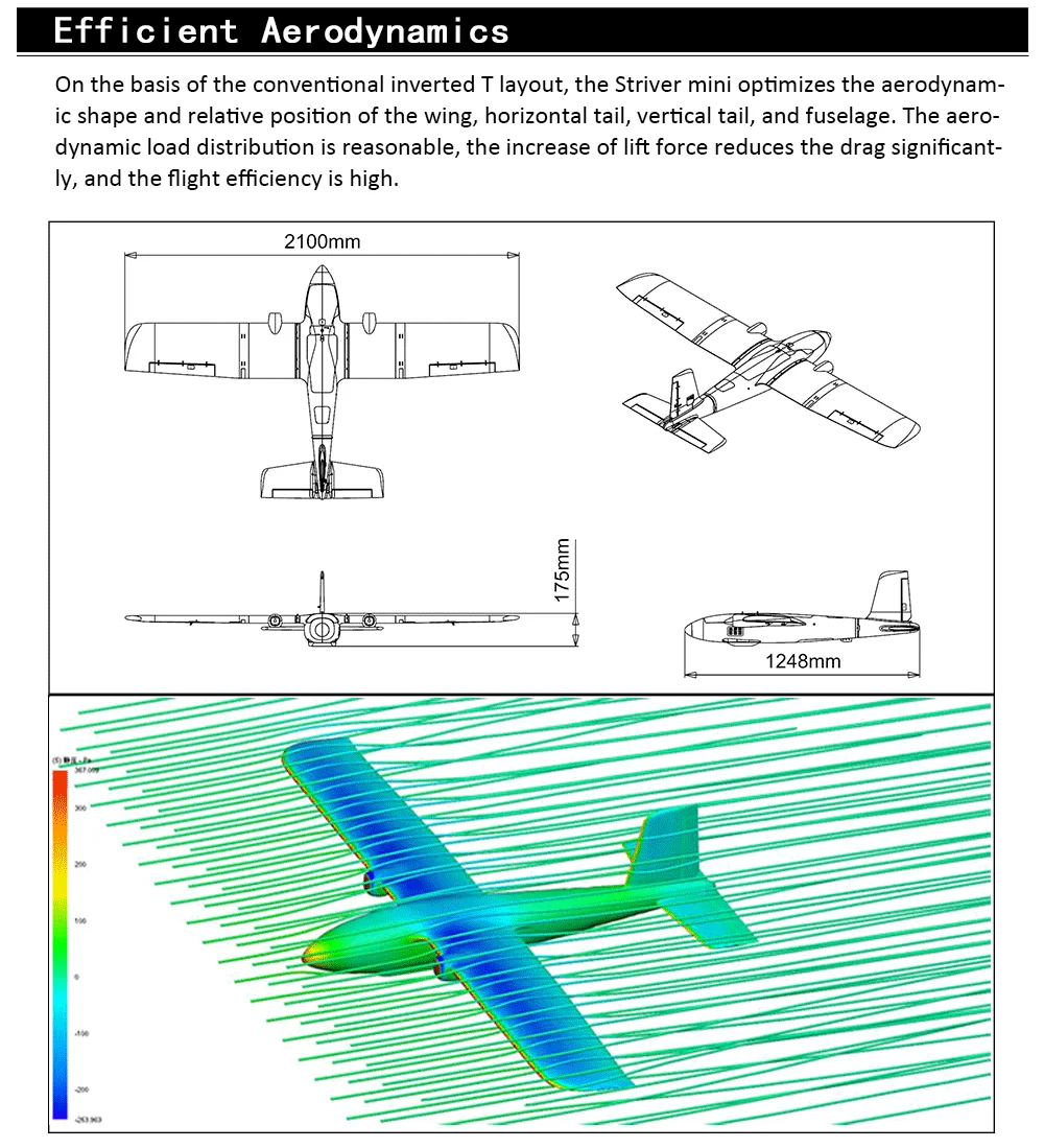 Makeflyeasy Striver mini (Hand Version), the Striver mini optimizes the aerodynam- ic shape and relative position of