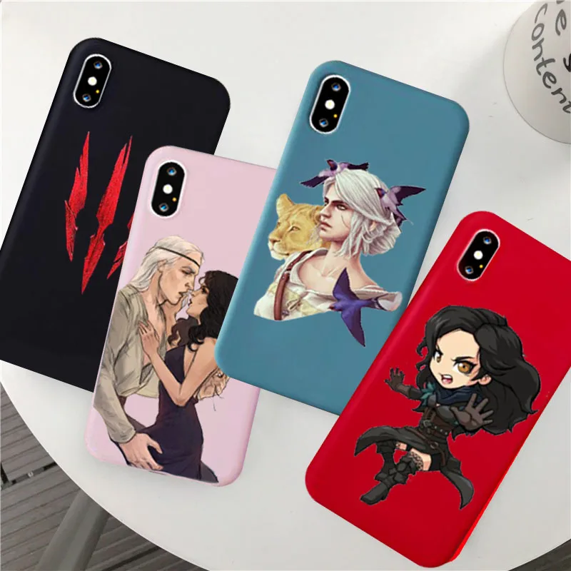 

Cartoon Ciri Witcher Chibi Wizard Wolf Funda Phone Case for IPhone 11 Pro MAX 7S 7 6 8 Plus XS X XR 6s 7s Soft Silcone Coque