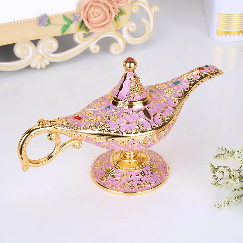 Волшебная лампа Aladdins для костюмированной вечеринки золотистая металлическая