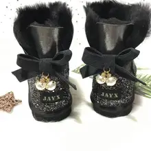 Г., модные зимние сапоги из натуральной овечьей кожи зимние сапоги на натуральном меху женские теплые ботинки из шерсти женские ботинки