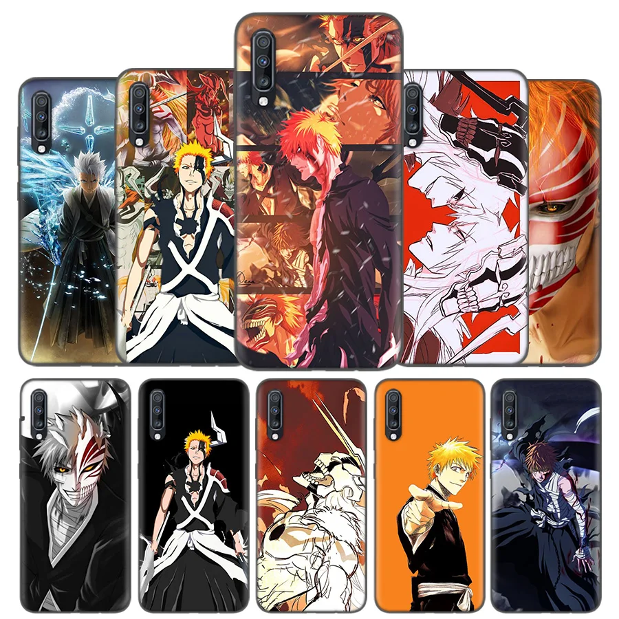 

Silicone Case Cover For Samsung Galaxy A50 A80 A70 A40 A30 A20 A20e A10 A9 A8 A7 A6 Plus 2018 Note 10 9 8 Japanese Anime Bleach