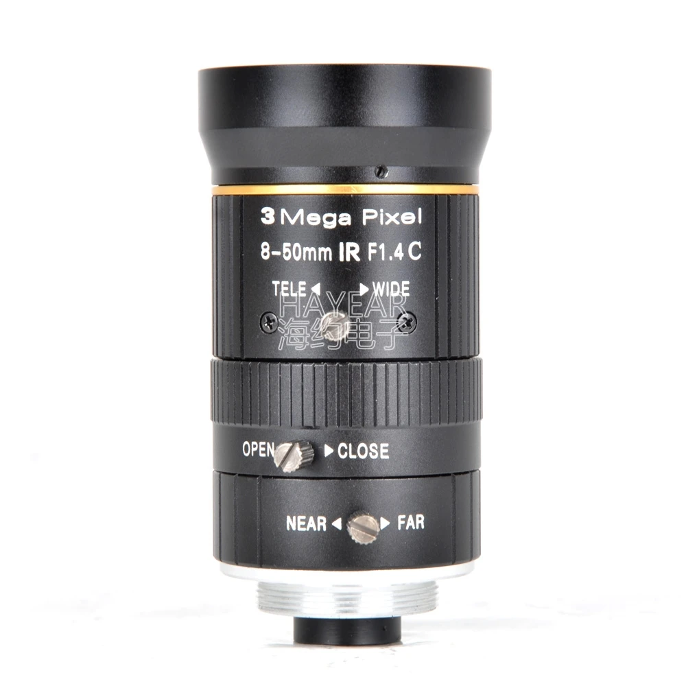 

8-50mm megapixel industrial lens / manual zoom / manual aperture / distortionless industrial detection lens