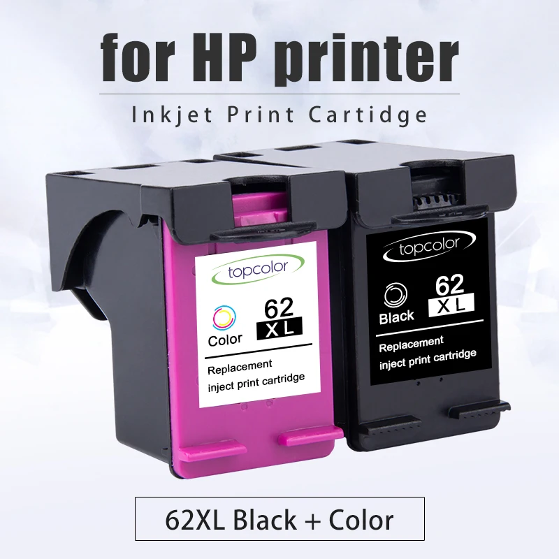 Topcolor 62XL сменный картридж для принтера для hp 62 XL принтера OfficeJet 5740 5741 5742 5743 5744 Envy 7644 7645 8000 8005 5663