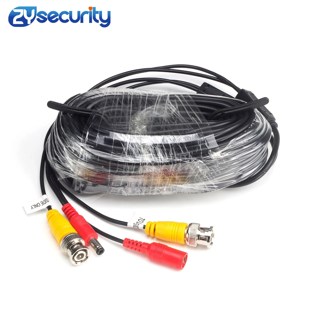 High Quality BNC Video Cable Security CCTV Camera Wire DC Power Copper Cored Line AHD TVI CVI Surveillance DVR System Instal