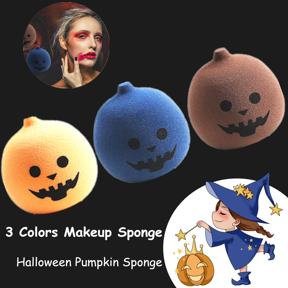 

Makeup Blender Sponge Professional Cosmetic Puff Halloween Pumpkin Beauty Sponge Foundation Cream Make up Powder Puff Maquillage