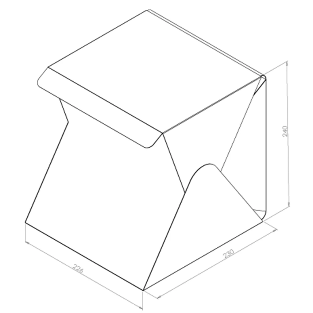 New Mini Portable Folding light Box Photography LED light Room Studiolight Tent Soft Box Small Still life Shooting Platform