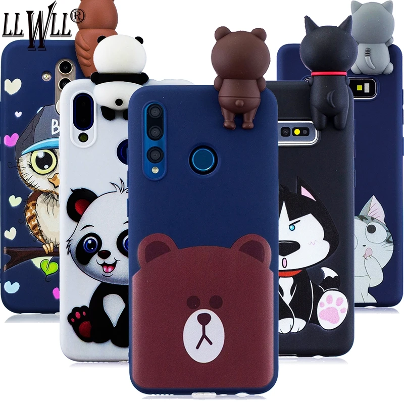 

Bear Cat Cartoon Case For Honor 10i 10 i 20i 20 Lite Silicone Case Toys Soft TPU Rubber Cover For Honor 10i Case Honor 20 Lite i