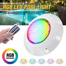 Супер яркий 45 Вт 450 светодиодный RGB Светодиодный светильник для бассейна с пультом дистанционного управления IP68 Водонепроницаемый Пруд светильник s подводный светильник