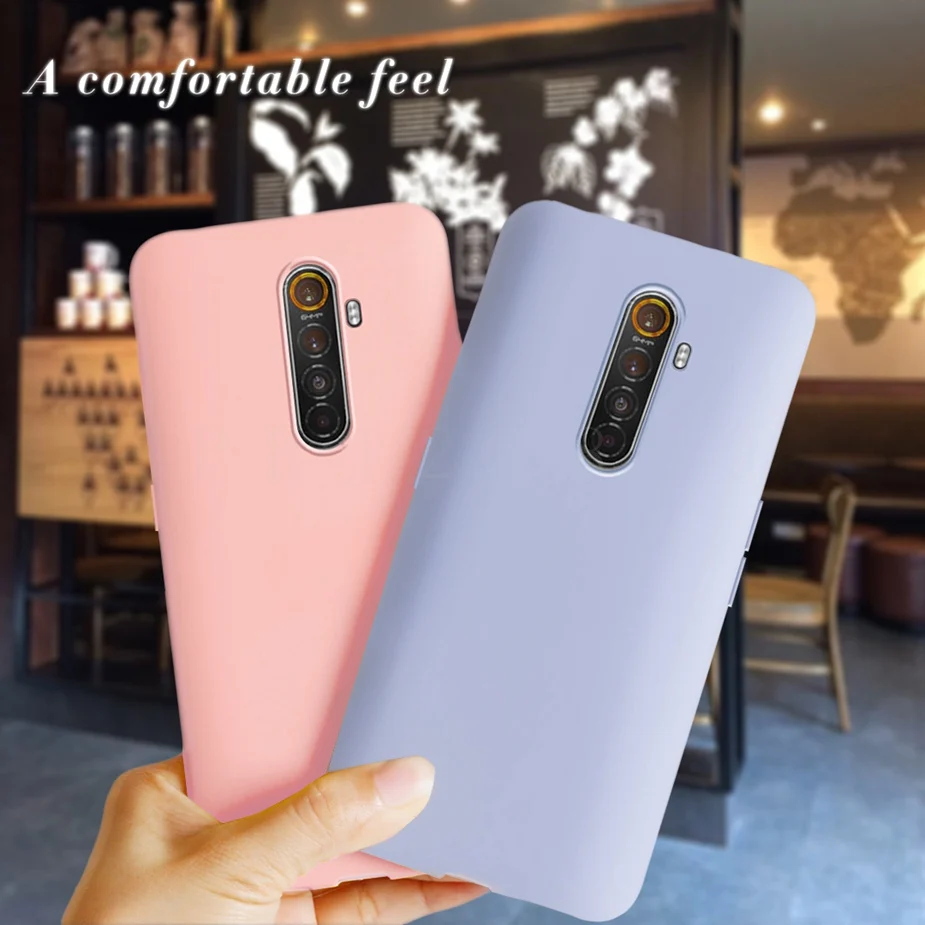 OPPO-funda de goma blanda Realme X2 Pro, cubierta trasera XT X2, versión  Global, parachoques, PU + TPU, 100% Original, oficial - AliExpress