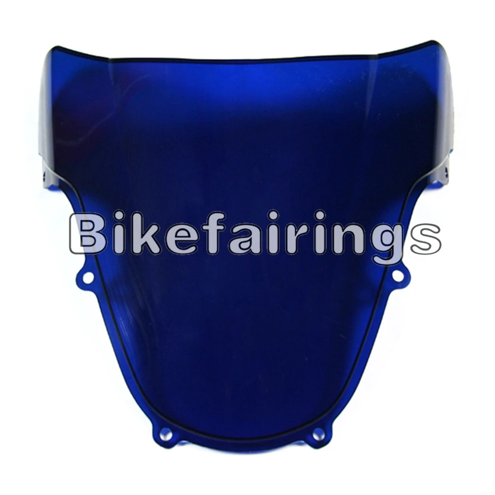 Новые Обтекатели ветрового стекла для Suzuki GSXR1000 2000 2001 2002 аксессуары для мотоциклов ветровые стекла ветровой дефлектор-прозрачный синий черный - Цвет: Blue