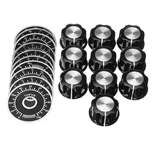 10 conjuntos kit botão do potenciômetro MF-A03 botão de discagem + MF-A03 baquelite botão com escala placa escala folha potenciômetro digital conjunto