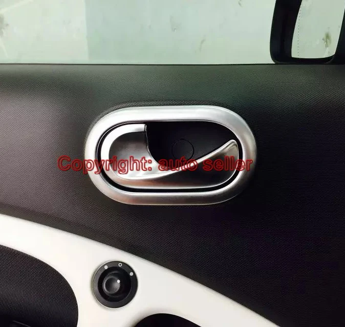 Для Benz Smart Fortwo 2014 2015 2016 2017 ABS жемчуг хром внутреннее украшение автомобиля Дверная