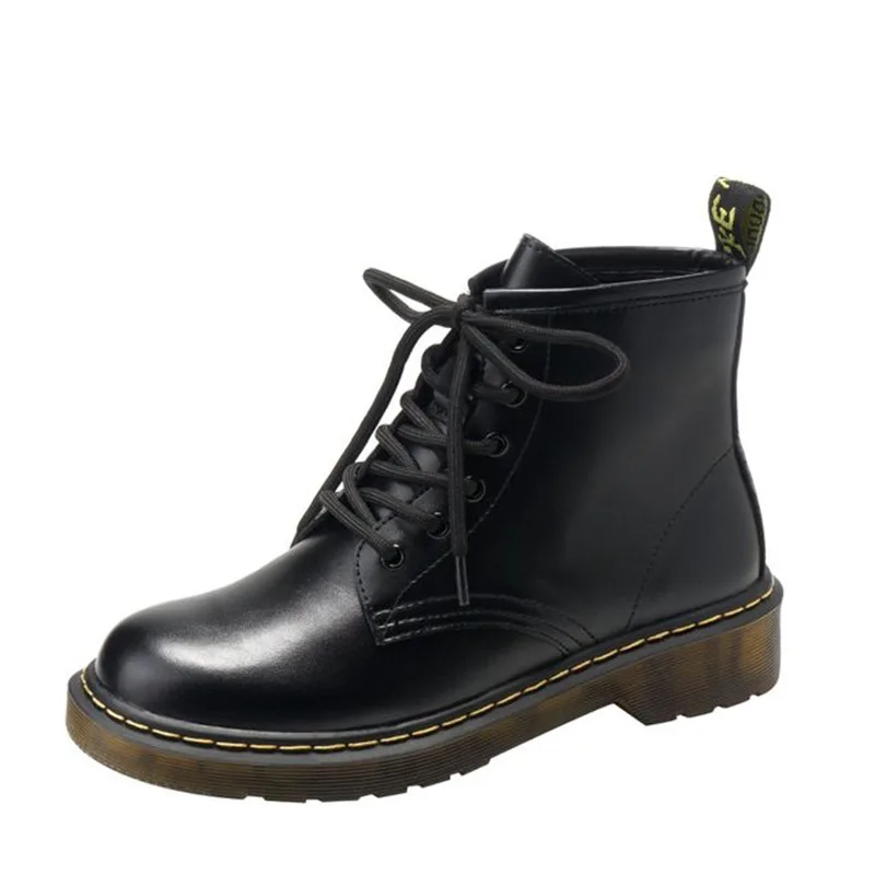

New winter British women short boots soft skin restoring ancient ways Martin boots wear non-slip soles female knight boots # 39