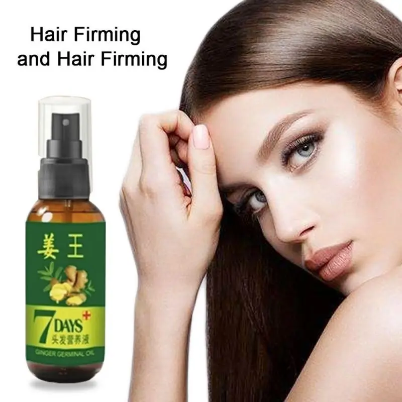 Ginger Hair Growth Solution Nourish Hair Scalp Anti-fork Hair Regrowth Treatment Product