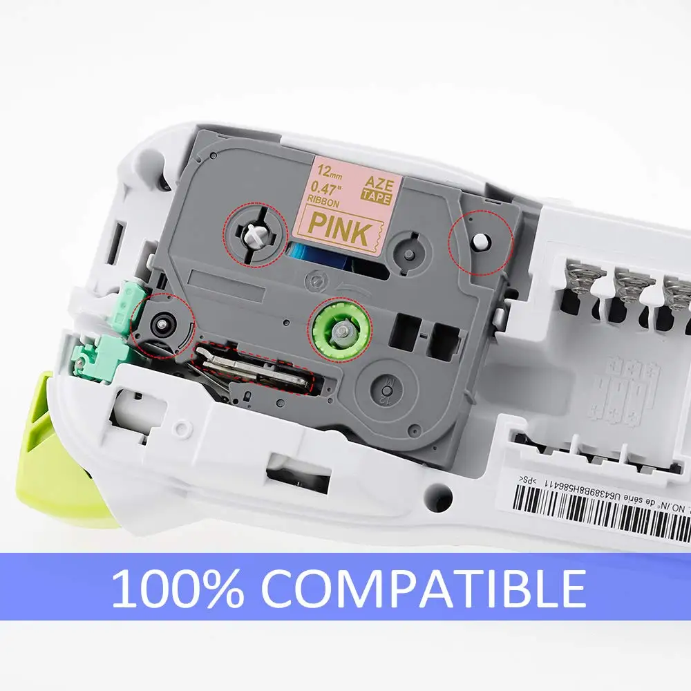 Fimax 1 шт. атласная лента 12 мм tze ленты tze231 TZe-RE34 TZE-RE31 TZE-RG34 для brother подарок Совместимость для принтера Brother P Touch