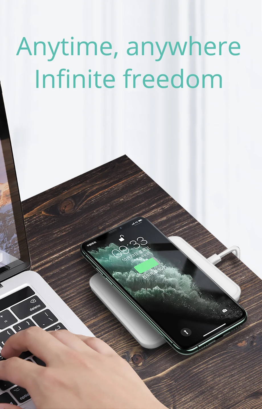 Bonola 10W Qi Wireless Charger RIntelligent Recognition Fast Wireless Charging Stand Pad for XiaomiHuaweiSamsungiPhone Holder (6)