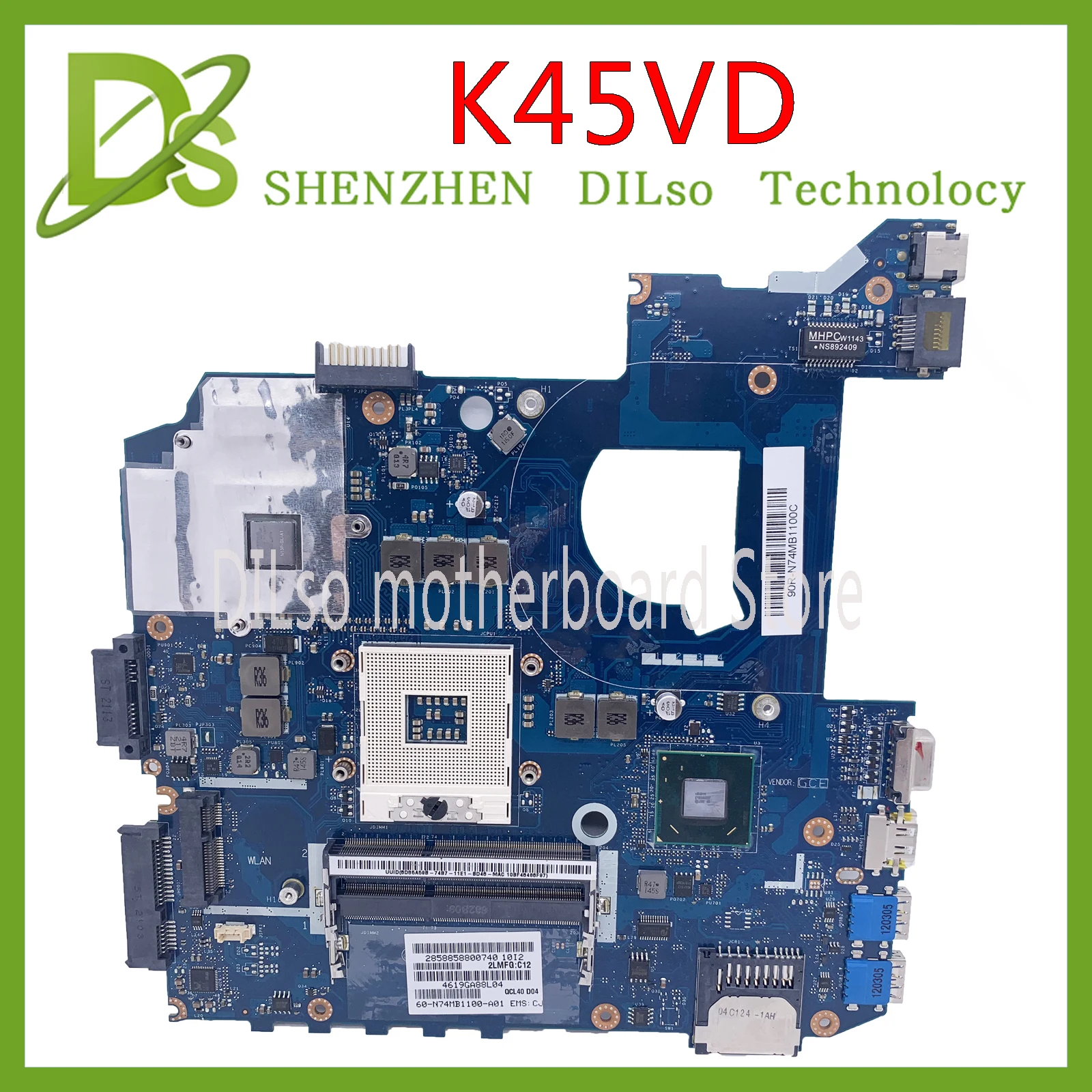 KEFU LA-8221P для ASUS K45VJ K45VD A45V A85V K45VS K45VM материнская плата GT630M/610M/635M |