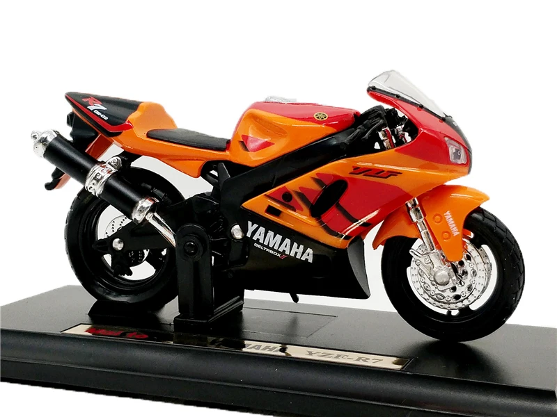 1:18 Maisto YAMAHA YZF R7 Motorcycle Bike Model Toy New Orange 