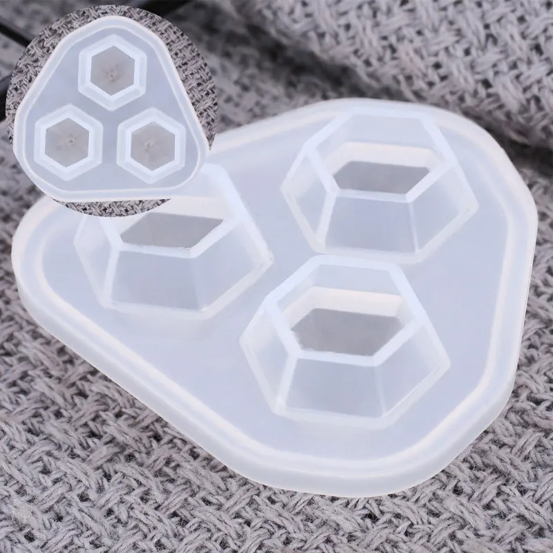 Diamond Shaped Candle Silicone Mold DIY Handmade Beeswax Candle Soap Making Tools Jewelry Soap Mould White Kitchen Supplies
