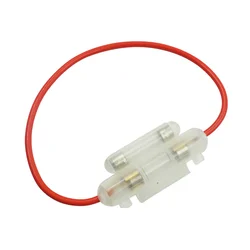 30 mm Motorcycle In-line Fuse Holder Box 6x30mm Double solder protection For Moped Scooter ATV Go Kart Motorbike E-bike