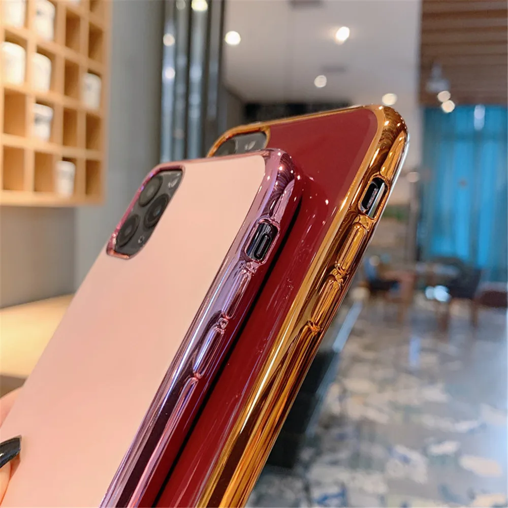 GTWIN модный гальванический солнцезащитный чехол для телефона iPhone 11 11Pro Max XR XS X XS Max 7 8 6 6S Plus противоударный защитный чехол