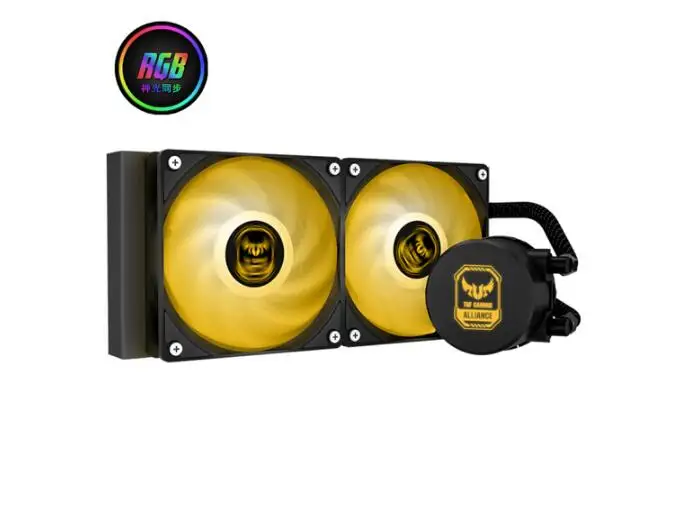 ID-охлаждение AURAFLOW 240 RGB световые эффекты Встроенный кулер ЦП с водяным