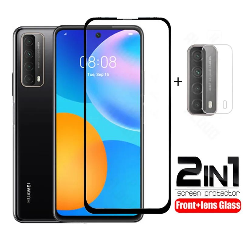Закаленное стекло для huawei P Smart защита экрана и камеры smart Z p 2021 2019 2020 | Мобильные