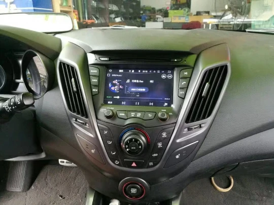 Android 9 4GB ram автомобильный dvd-плеер Automedia для HYUNDAI Veloster 2011- gps навигация Мультимедиа Радио магнитофон головное устройство