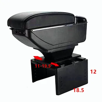 

For Ford Fusion Galaxy C-Max S-Max car armrest storage box center console leather cup holder car styling decoration