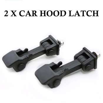 

Pair Car Black Rubber Hood Lock Latch Catch Car Engine Cover Lock Car Accessories Fit For Jeep Wrangler TJ 1997-2007 Y8B1