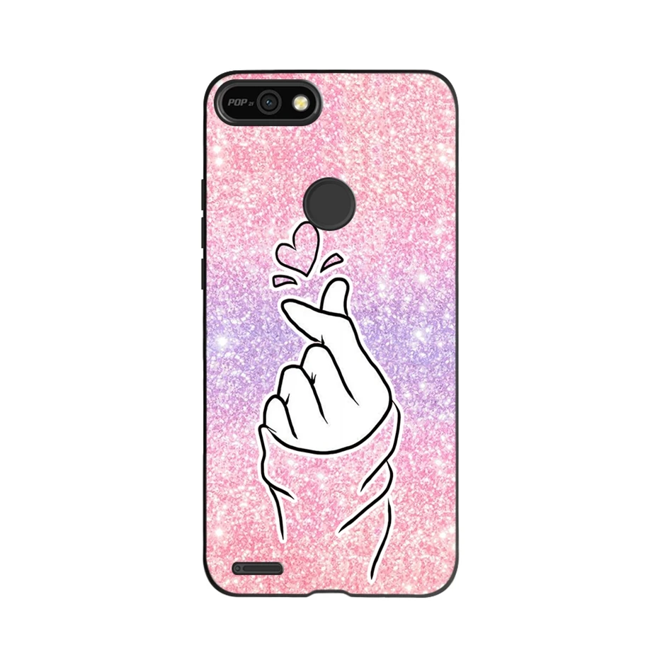 For Tecno Pop 2F Case New Fashion Cover Soft Silicone Phone Cases For Tecno Popo 2 F Pop2F/B1F Case Back Cover Shockproof Bumper iphone pouch