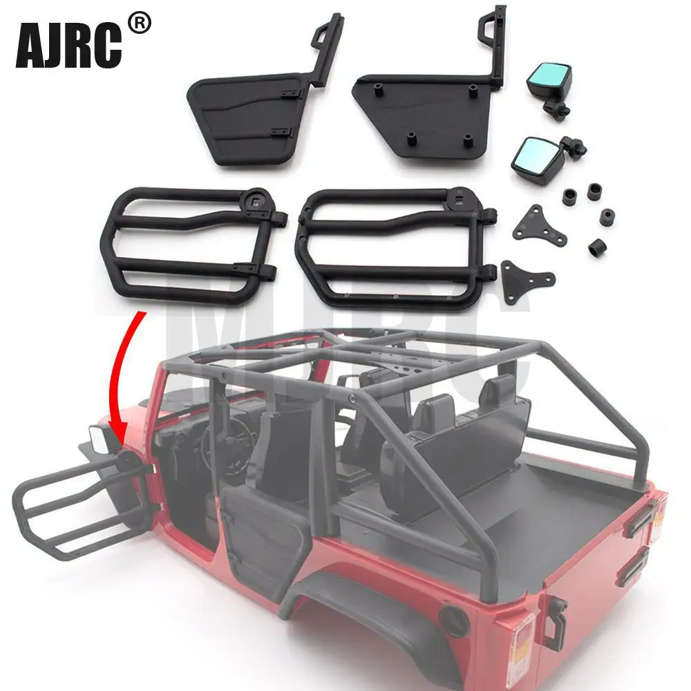 DIY Передняя и задняя половинчатая дверь для 1/10 осевой SCX10 II Jeep Wrangler Body RC