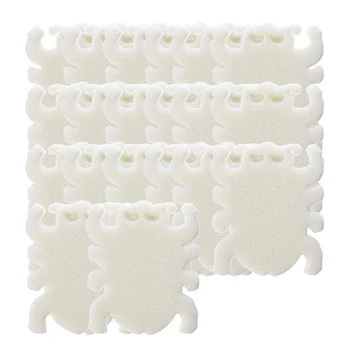 

20 Pieces Oil Absorbing Sponge Devours Scum, Sponge Spider Shape Scum Remover for Spas, Hot Tub, Pools and Sinks