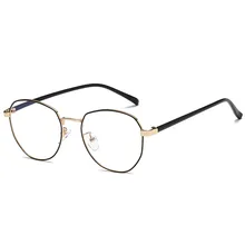 Корейская версия, классический металлический Ретро синий светильник, блокирующие очки, унисекс, для литературного досуга, анти-Blu-ray, плоские компьютерные очки